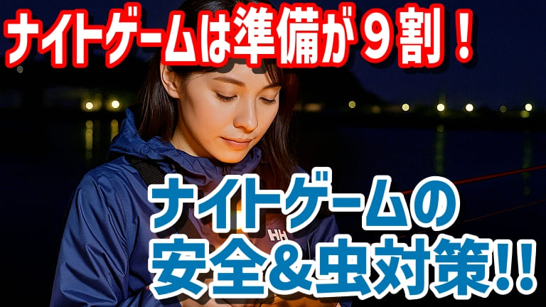 ナイトゲームは準備が9割！夏の夜釣りの安全＆虫対策ガイド