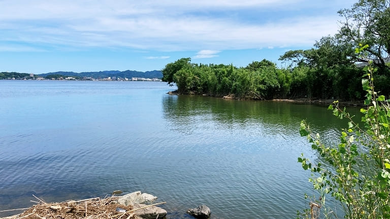 忌部川河口 宍道湖シーバスポイントマップ 宍道湖南岸エリア