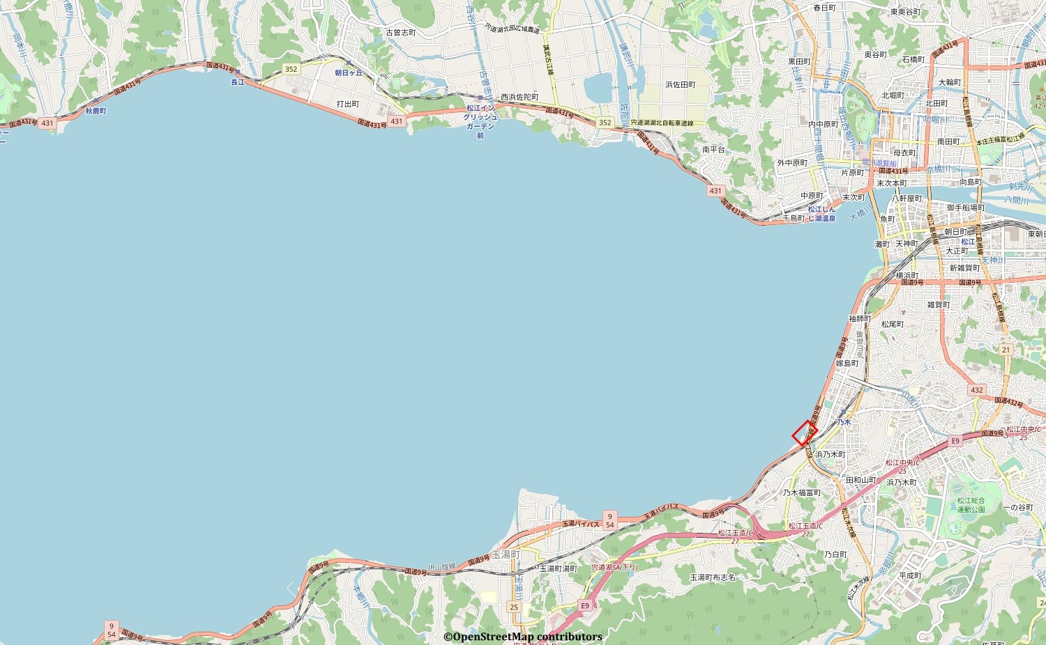 忌部川河口 宍道湖シーバスポイントマップ 宍道湖南岸エリア 忌部川河口 宍道湖シーバスポイントマップ 宍道湖南岸エリア