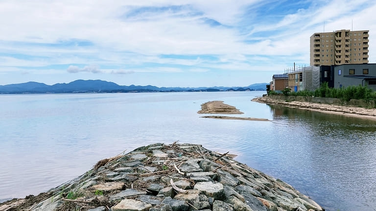 玉湯川河口 宍道湖シーバスポイントマップ 宍道湖南岸エリア